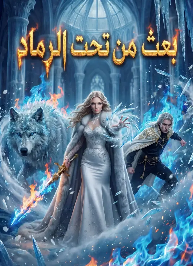 غلاف بعث من تحت الرماد
