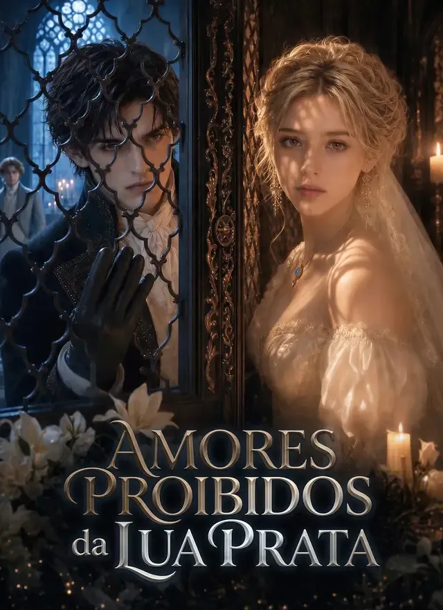 Capa de Amores Proibidos da Lua Prata
