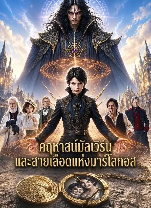 หน้าปกคฤหาสน์มัลเวิร์นและสายเลือดแห่งมาร์โลกอส