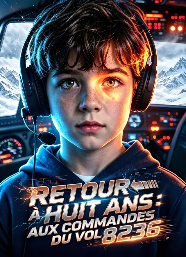 Couverture de Retour à huit ans : aux commandes du vol 8236